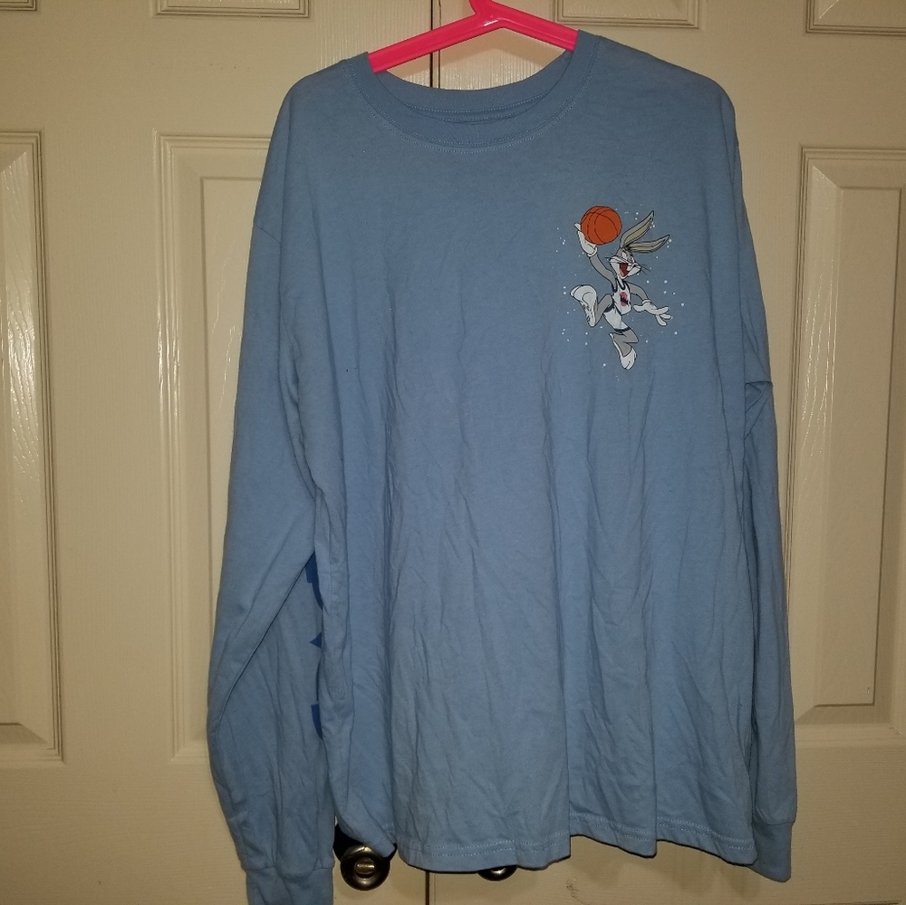 Space Jam long sleeve graphic t-shirt blue XL